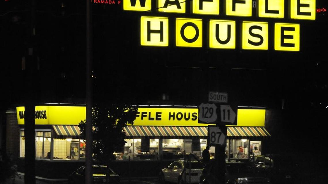 The Waffle House on Riverside Drive near Spring Street.