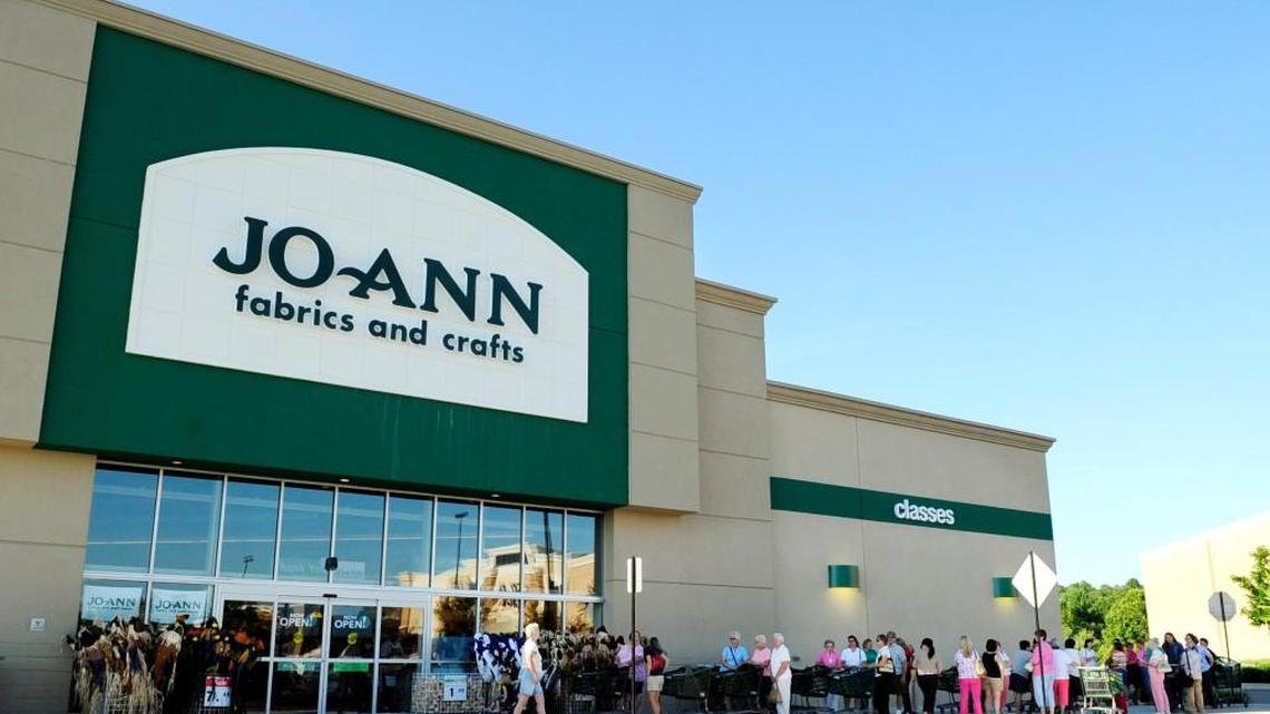 People lined up for the grand opening of Jo-Ann Fabrics and Crafts in Macon in 2010.