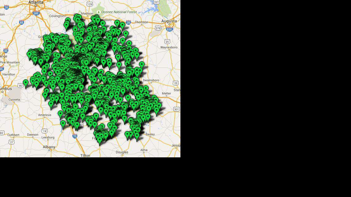 Georgia Sex Offenders Map: 2015