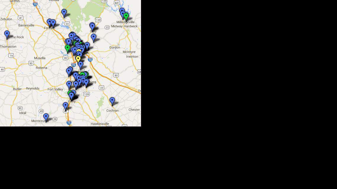 Interactive Map: The Telegraph's food reviews