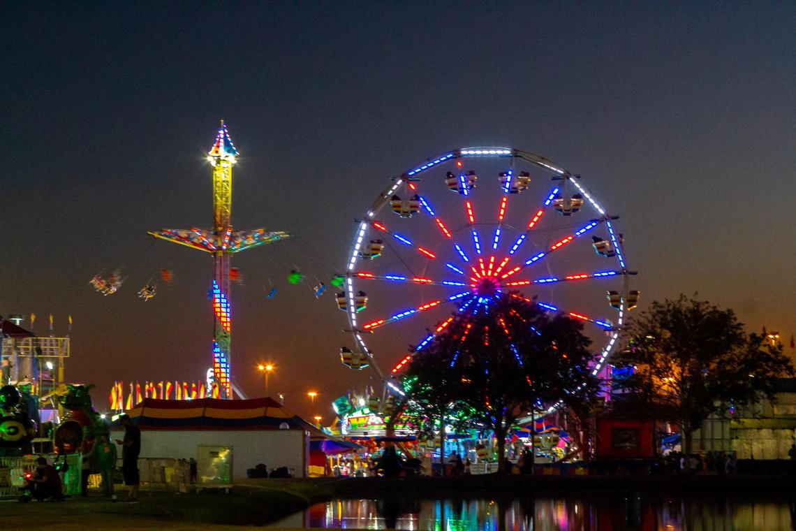 The Georgia National Fair midway, pictured here in 2019