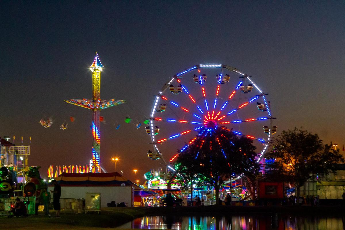 The Georgia National Fair midway, pictured here in 2019
