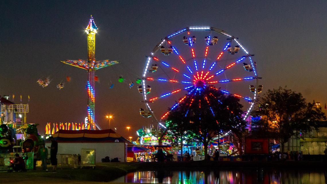 The Georgia National Fair midway pictured here in 2019