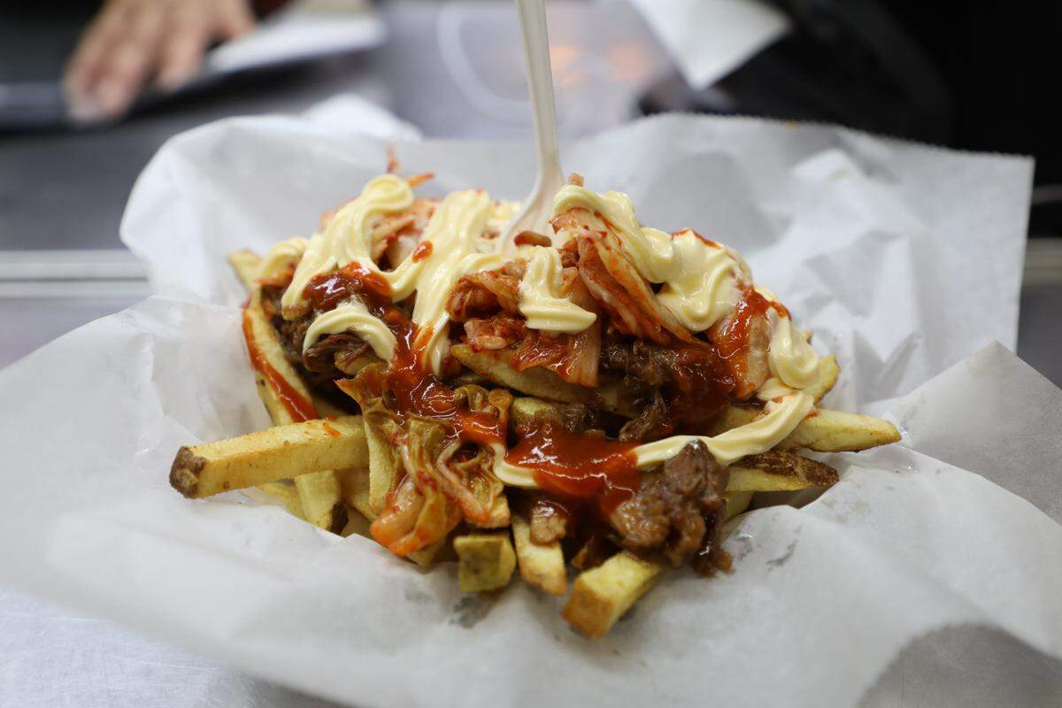 Korean BBQ Fries from Measter Mike’s at the Georgia National Fair.