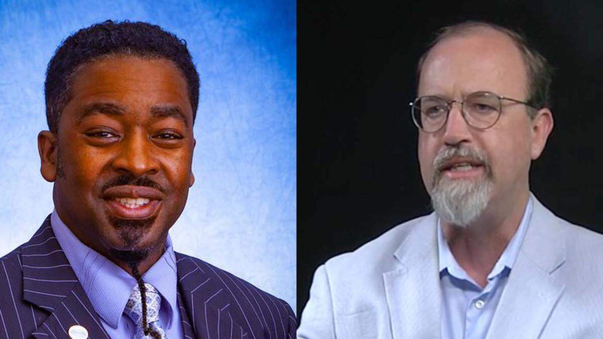 Macon Water Authority chairman candidates Gary Bechtel, Desmond Brown and Tom Ellington.