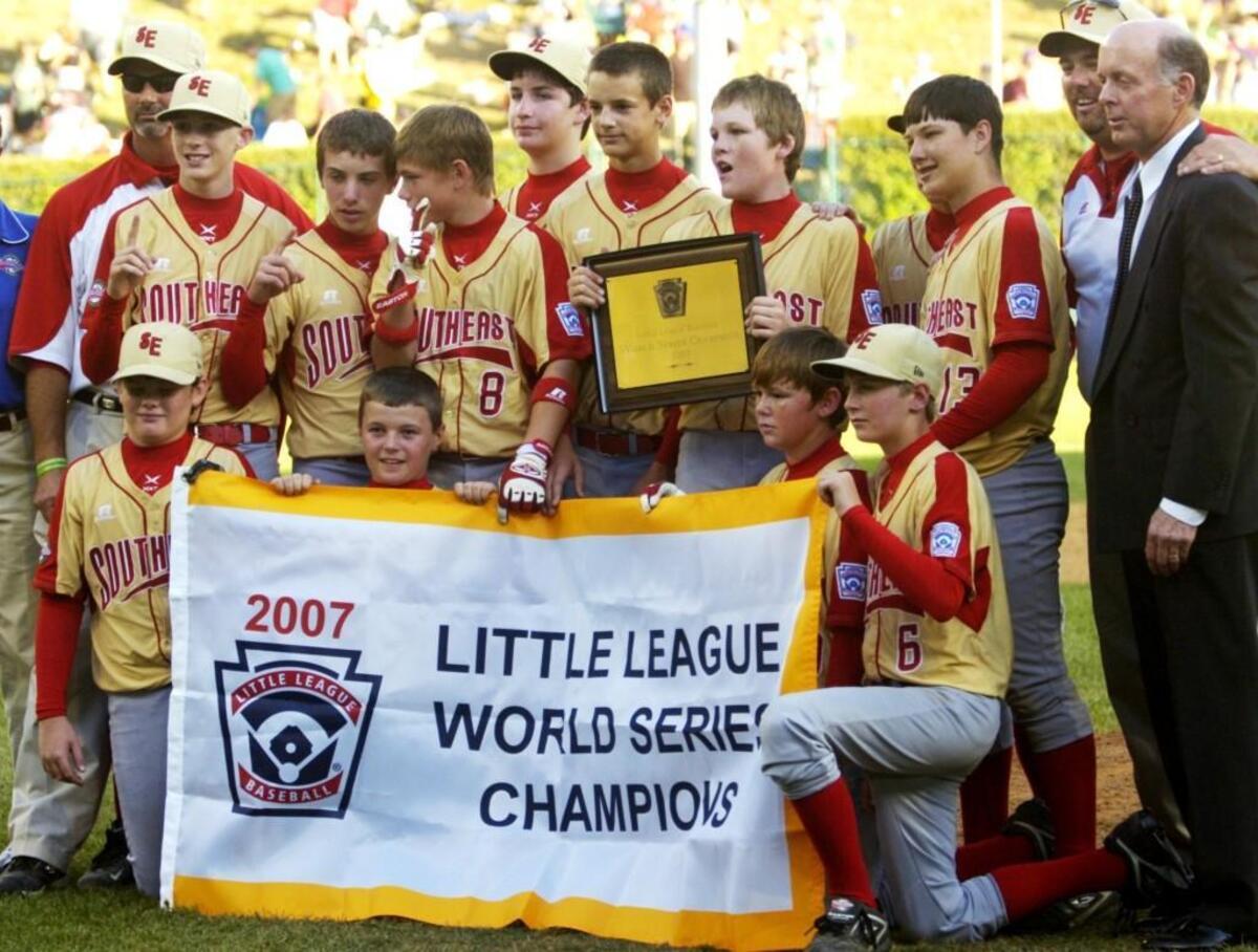 The Warner Robins Little League All Star team after winning the 2007 Little League World Series August 26, 2007.