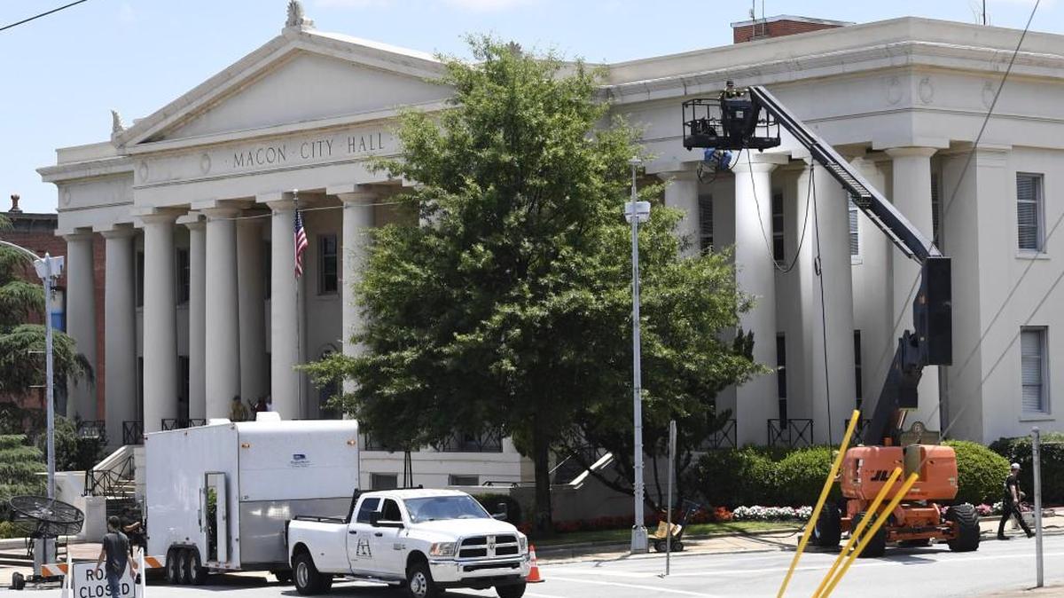 Pictured is the Macon-Bibb County Government Center.