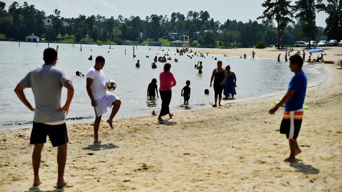 The beach at Claystone Park on Lake Tobesofkee has been reopened after being closed temporarily because of E. coli concerns there.