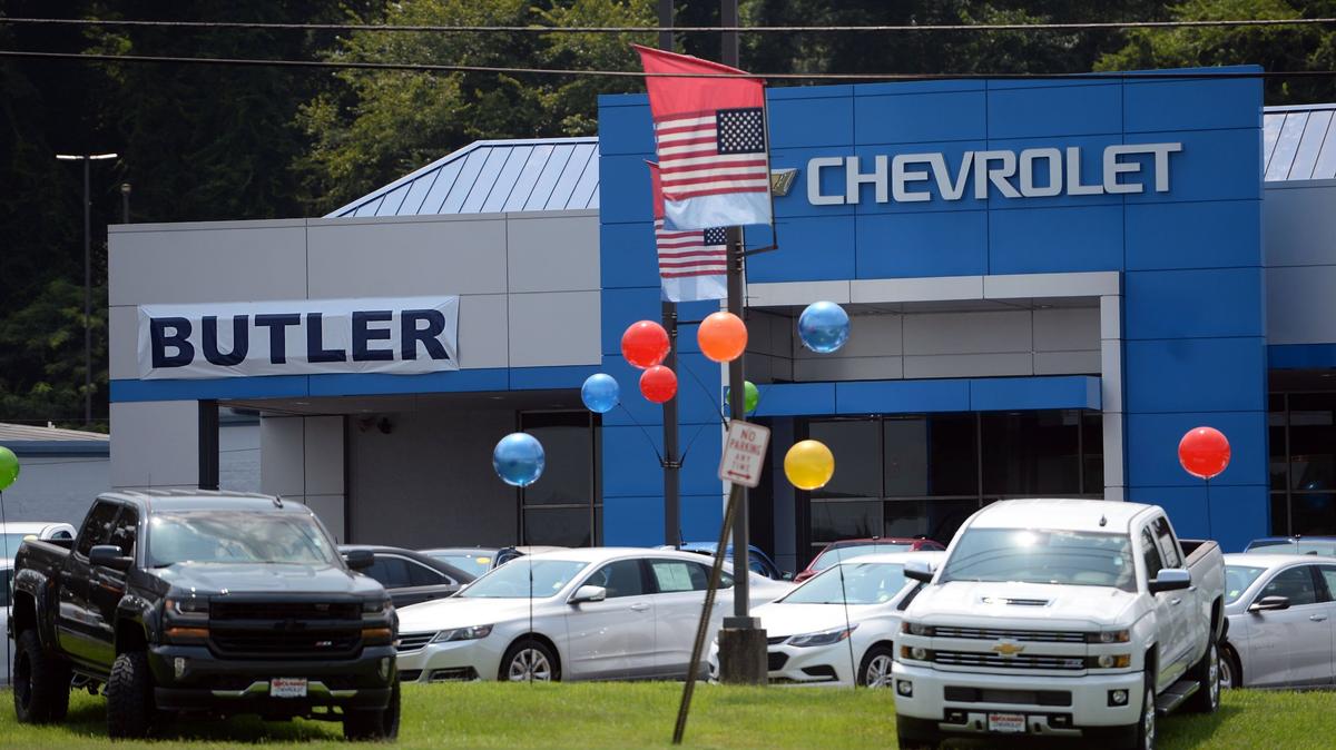 A Butler banner went up Tuesday, the same day the Butler Automotive Group purchased Youmans Chevrolet at 2020 Riverside Drive.