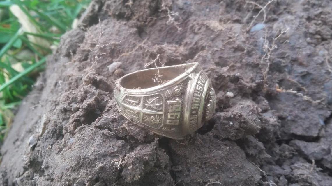 Sandor Bors found a Houston County Training School class ring near Rochester, N.Y., on Oct. 23.
