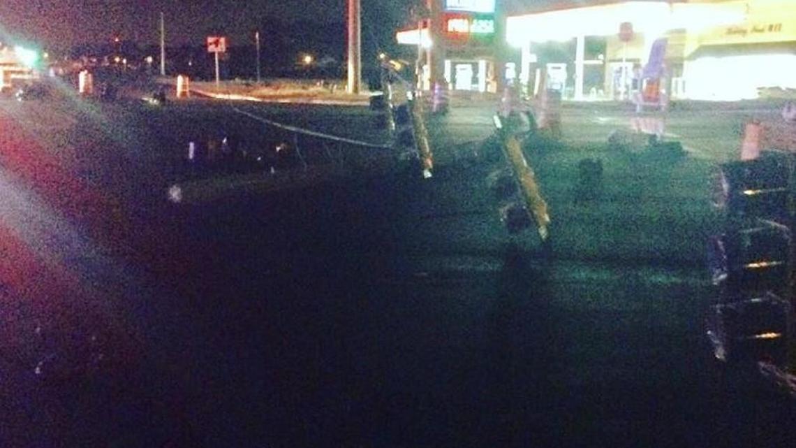 A dump truck that caught the traffic signal wires and tore them down closed the intersection at Ga. 96 and Lake Joy Road late Monday night, according to a Warner Robins police Instagram post. Police are directing traffic at the intersection early Tuesday, 911 says.
