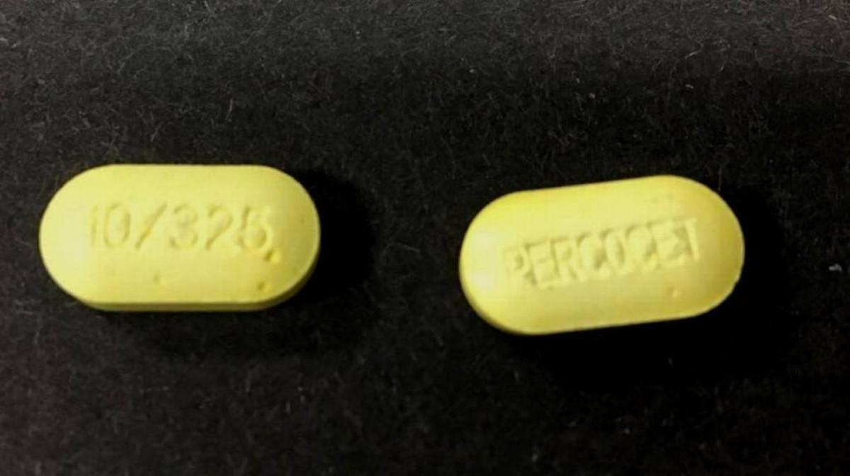 Authorities warn of a deadly strain of counterfeit Percocet that looks like this with PERCOCET stamped at an angle and not as deeply as genuine medication.