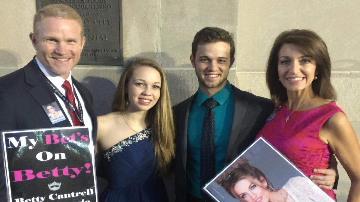 Betty Cantrell's family, from left: Father, Mike; sister, Sophia; brother, Mike; mother; Tassie Cantrell