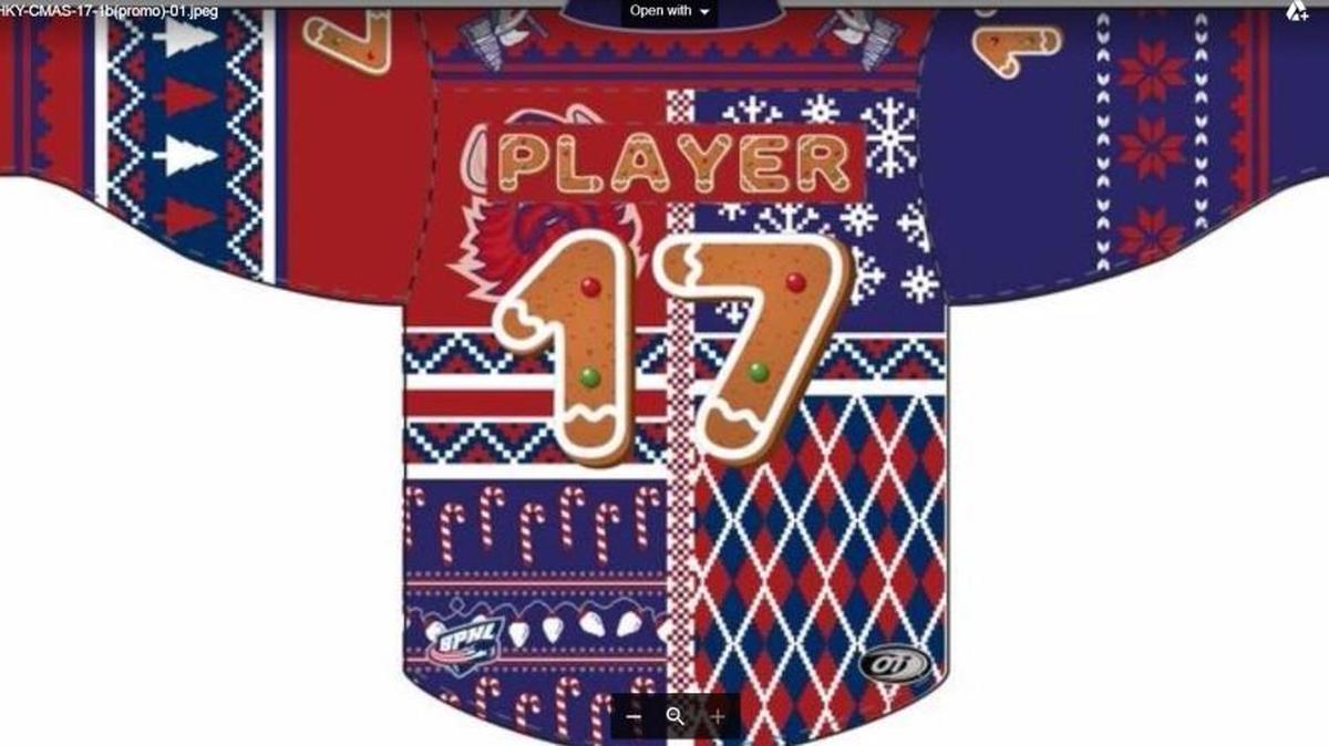 Macon Mayhem is gearing up for their Ugly Christmas Sweater and Teddy Bear Toss Night on Dec. 16. The team recently released the design for the sweaters that will be auctioned after the game.