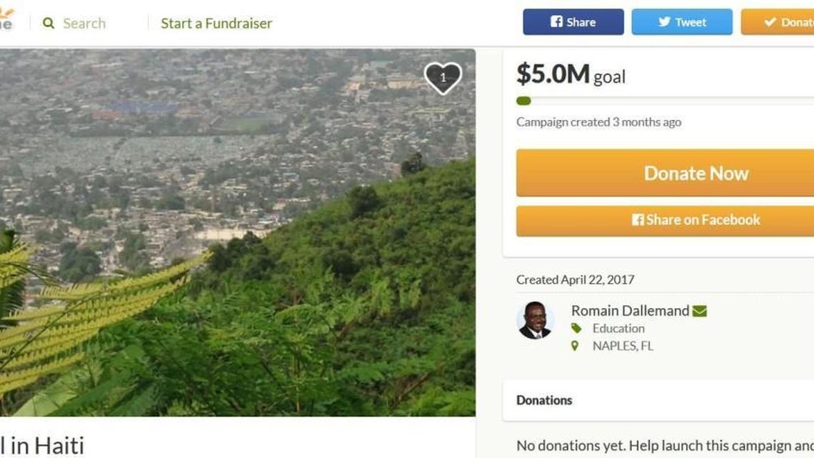 A GoFundMe account lists Romain Dallemand as the creator of a fund for building schools in Haiti, which prompted angry comments from people upset from his controversial tenure as superintendent of Bibb County schools.