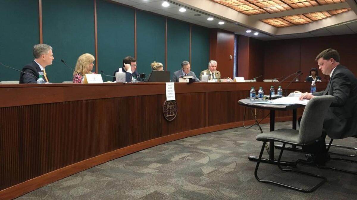A panel of Georgia state senators hear from Carey Miller, co-chairman of the Georgia Council of Criminal Justice Reform. The council’s recommendations are behind a bill in the state Legislature that’s meant to address the state’s high probation rate.