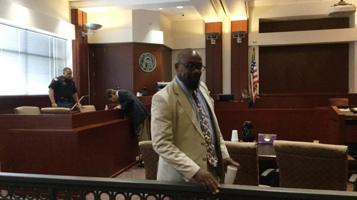 Willie Frank Lyons Jr., who is on trial in Houston County Superior Court on vehicular homicide and related charges, leaves the courtroom Thursday.