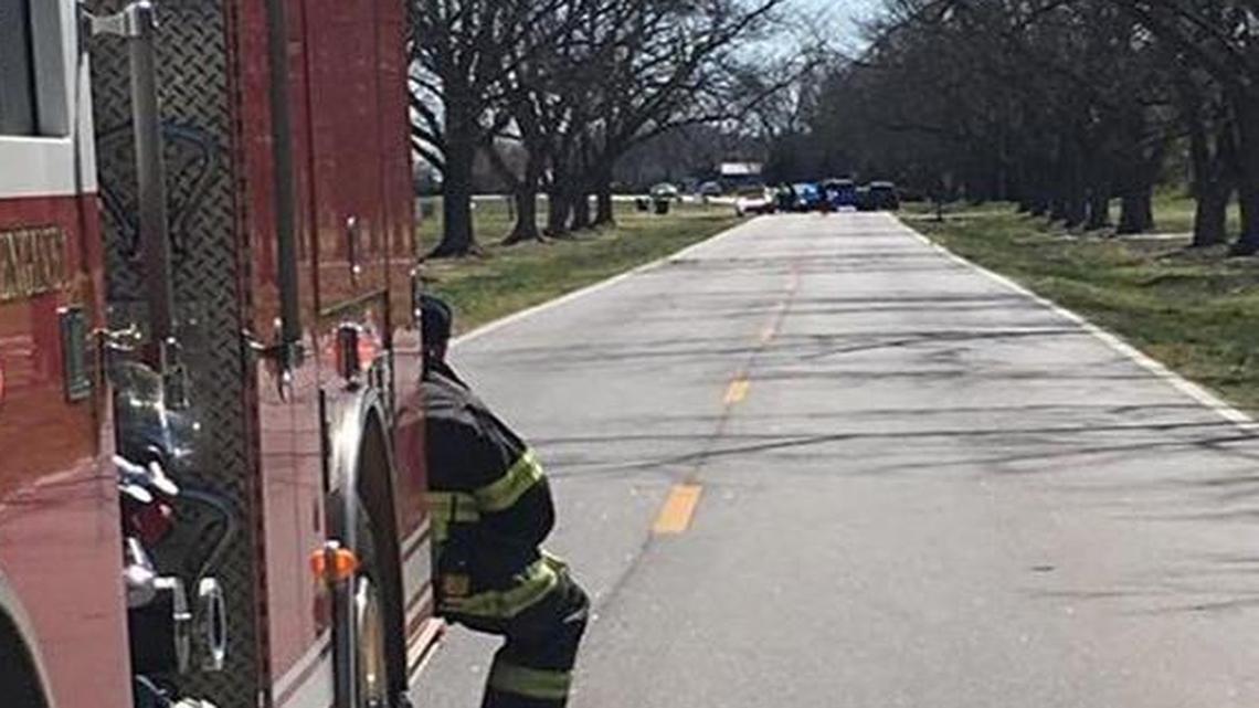 A person died in a crash just before noon Thursday on White Road in Byron.