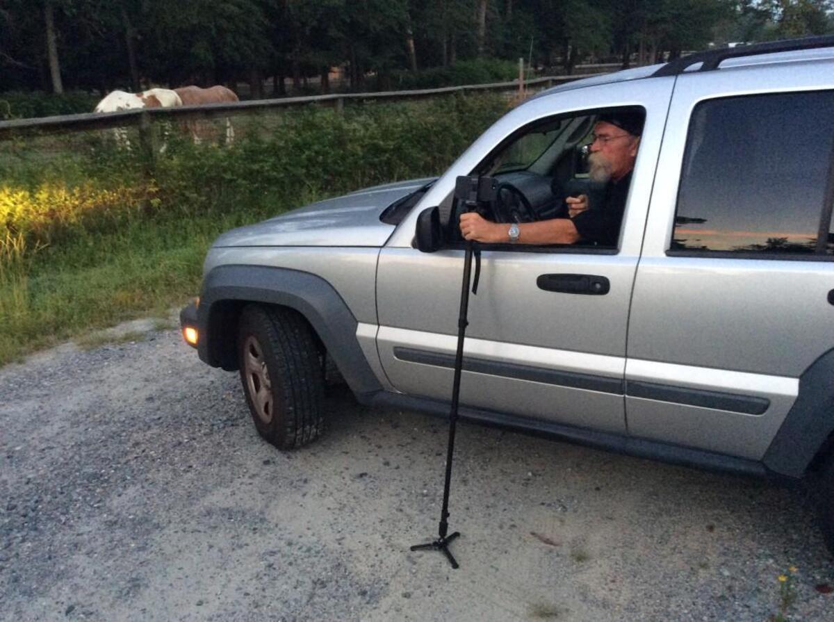 Claude Lazzara travels Robins Air Force Base early each weekday to photograph the sunrise for social media.