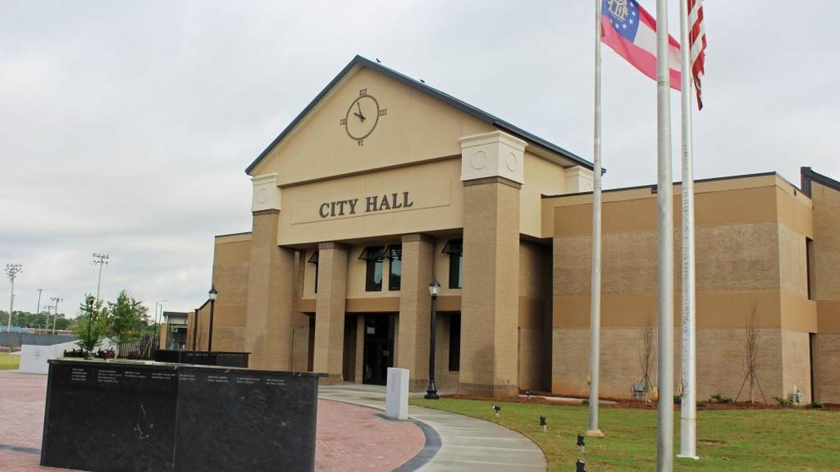 Warner Robins City Hall was closed for business Wednesday due to threatening weather, but will be open as a storm shelter.