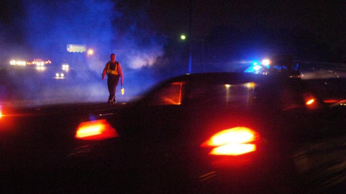 Traffic is redirected off of Highway 247 South and onto Houston Road after a 2007 crash. (File photo)