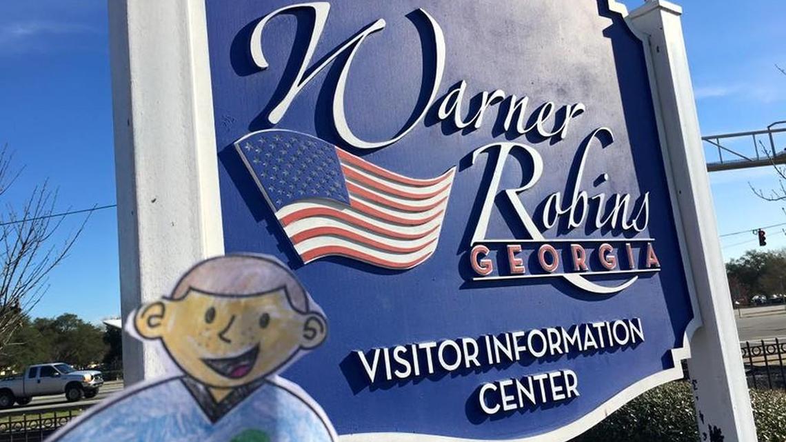 Flat Stanley takes over Warner Robins.