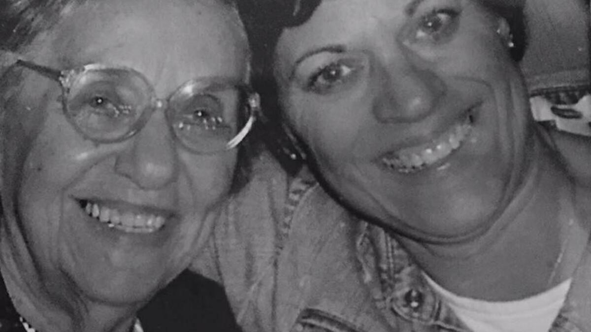 Skip Korson, former Telegraph reporter, and her daughter, Emily Bowden. Korson died in 2009 after being diagnosed with Alzheimer’s disease.