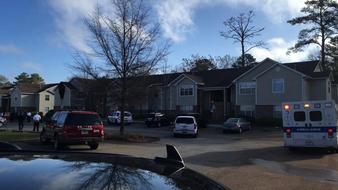 An apartment caught on fire early Thursday at Robins Landing Apartment Homes at 320 Carl Vinson Parkway.