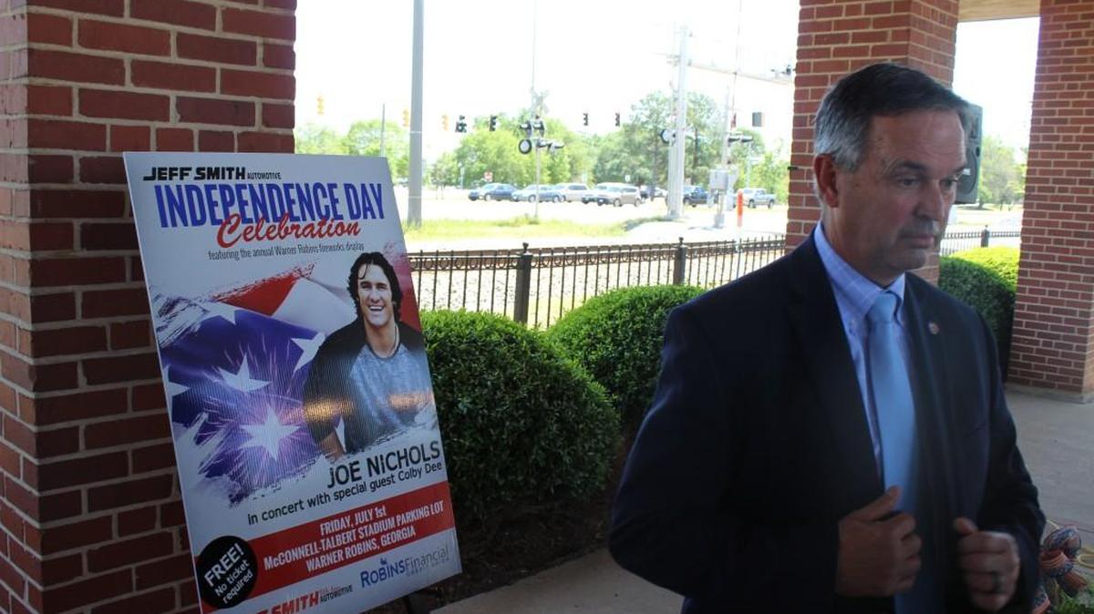 Warner Robins Mayor Randy Toms talks about plans for the Independence Day celebration.