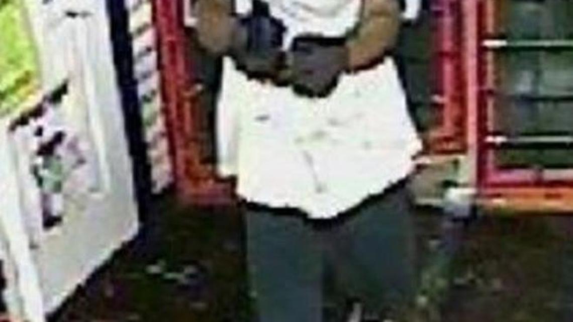 Warner Robins police are looking for this man in connection with Monday night’s armed robbery of the Starship, 2099 Watson Blvd. Anyone with information is urged to contact Warner Robins police Detective Jeff Herb at 478-302-5380, or Macon Regional Crimestoppers at 1-877-68CRIME.