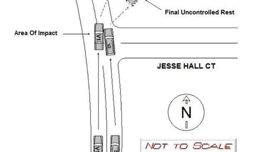 A rendering of the crash by Georgia State Patrol.