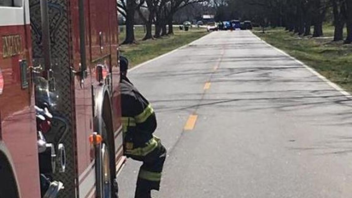 A person died in a crash just before noon Thursday on White Road in Byron.