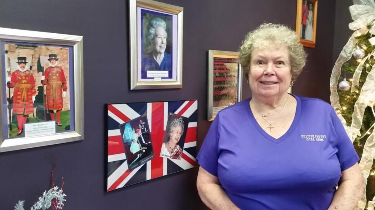 Jan Francis, owner ofThe British Pantry and Tea Room in Centerville, fosters British traditions and is a big supporter of Queen Elizabeth II.
