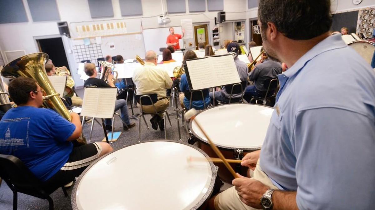 The Wellston Winds rehearse in the 2013 file photo.