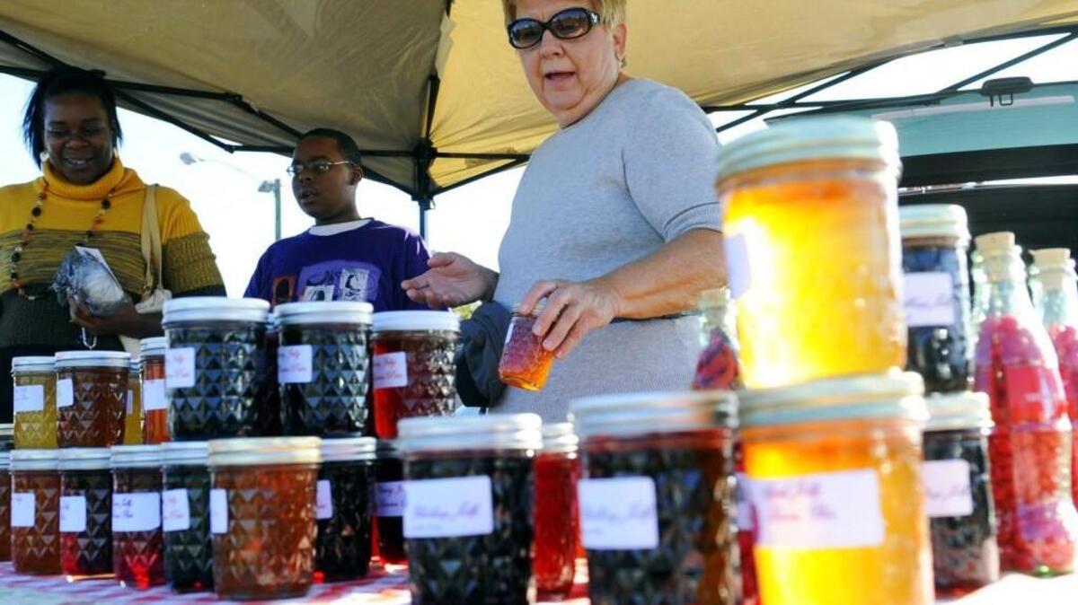 Local produce and other goods are for sale at The International City Farmers’ Market in Warner Robins.