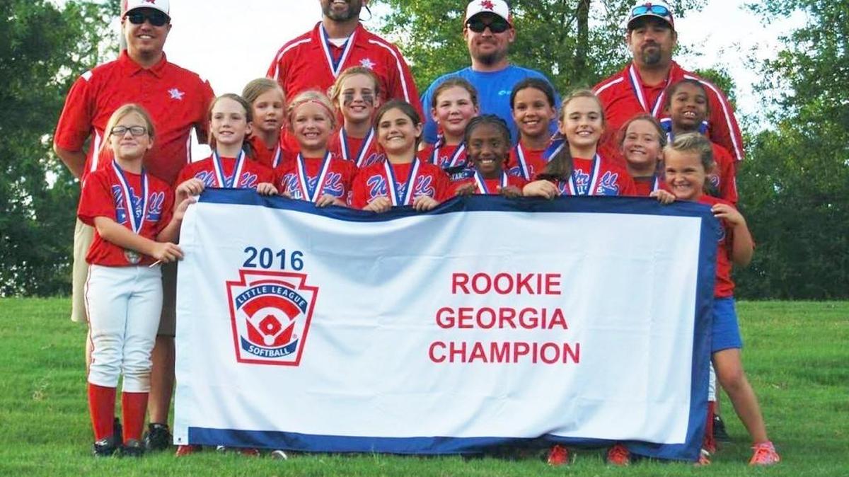 The 8 and under girls Warner Robins American Little League Rookie All-Star team won the district tournament and then captured the state tournament with a win over Toccoa.