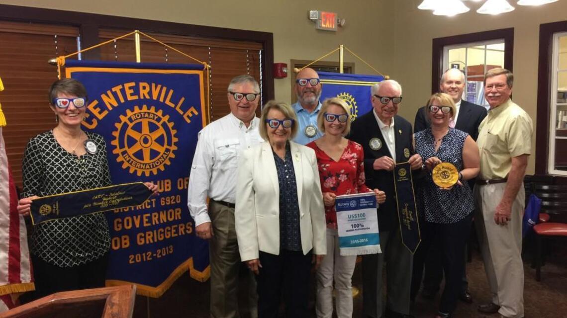 Centerville Rotary awarded Gold Club status