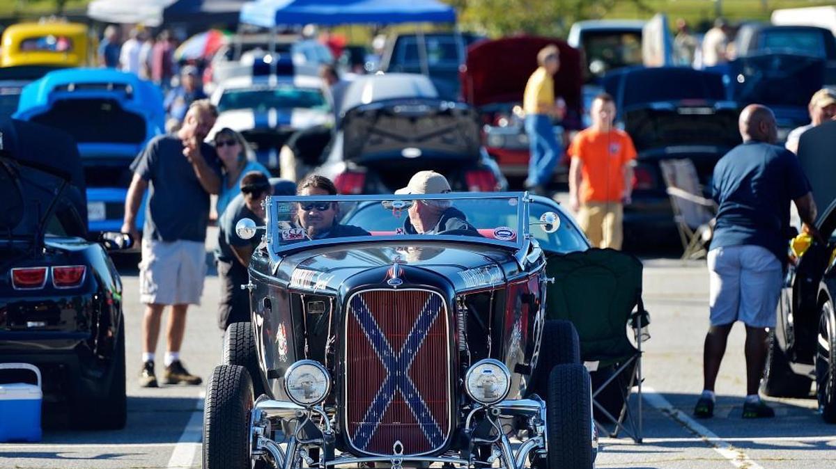 Show car enthusiasts brought their machines to a previous Wings and Wheels event at the Museum of Aviation in Warner Robins. This year’s event will be Saturday.