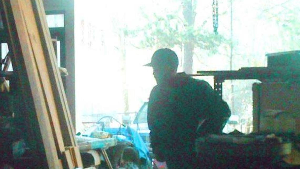 Houston County sheriff’s investigators are asking for help in identifying this man suspected of taking an air compressor, extension ladder and high-powered tools from a Kathleen man’s garage.