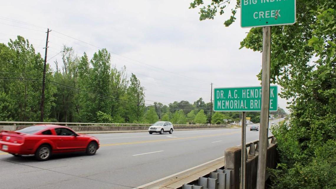 The Courtney Hodges Boulevard bridge over Big Indian Creek in Perry is slated for replacement in fiscal 2022.