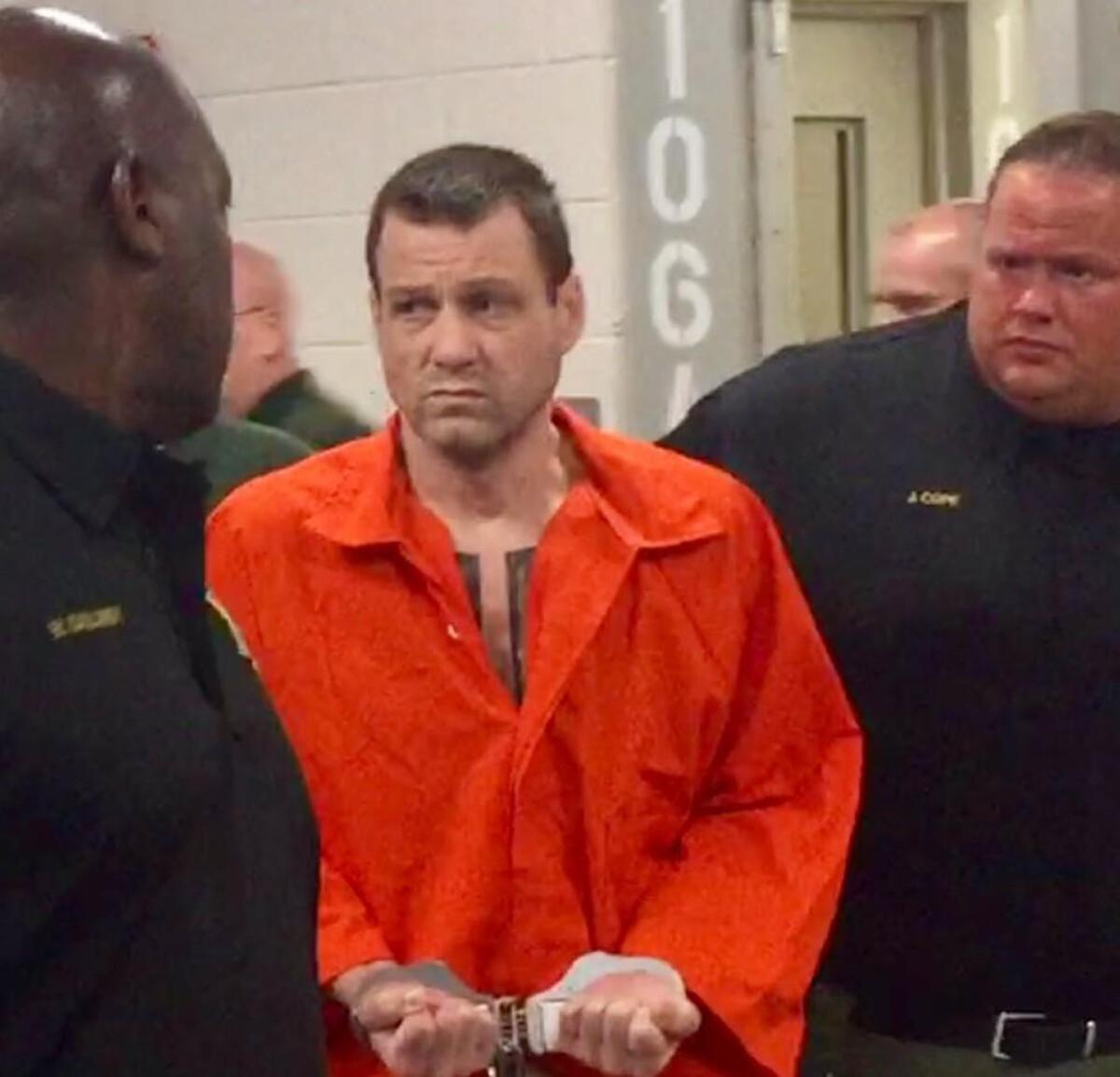 Donnie Rowe soon after he was captured in Tennessee on the heels of his 2017 escape.