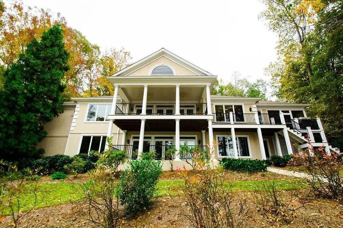 The former Dermond house at 147 Carolyn Drive, which overlooks a cove on Lake Oconee. The house has since been sold.