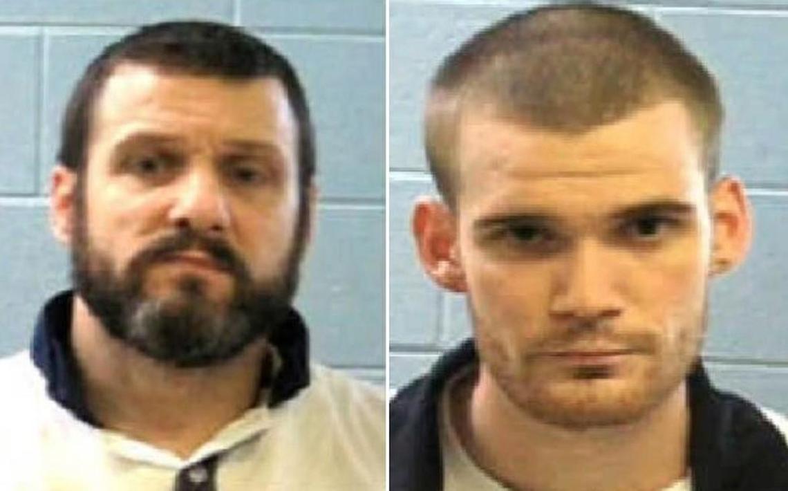 Donnie Rowe, left, and Ricky Dubose are pictured in photos initially released by the Department of Corrections after their escape.