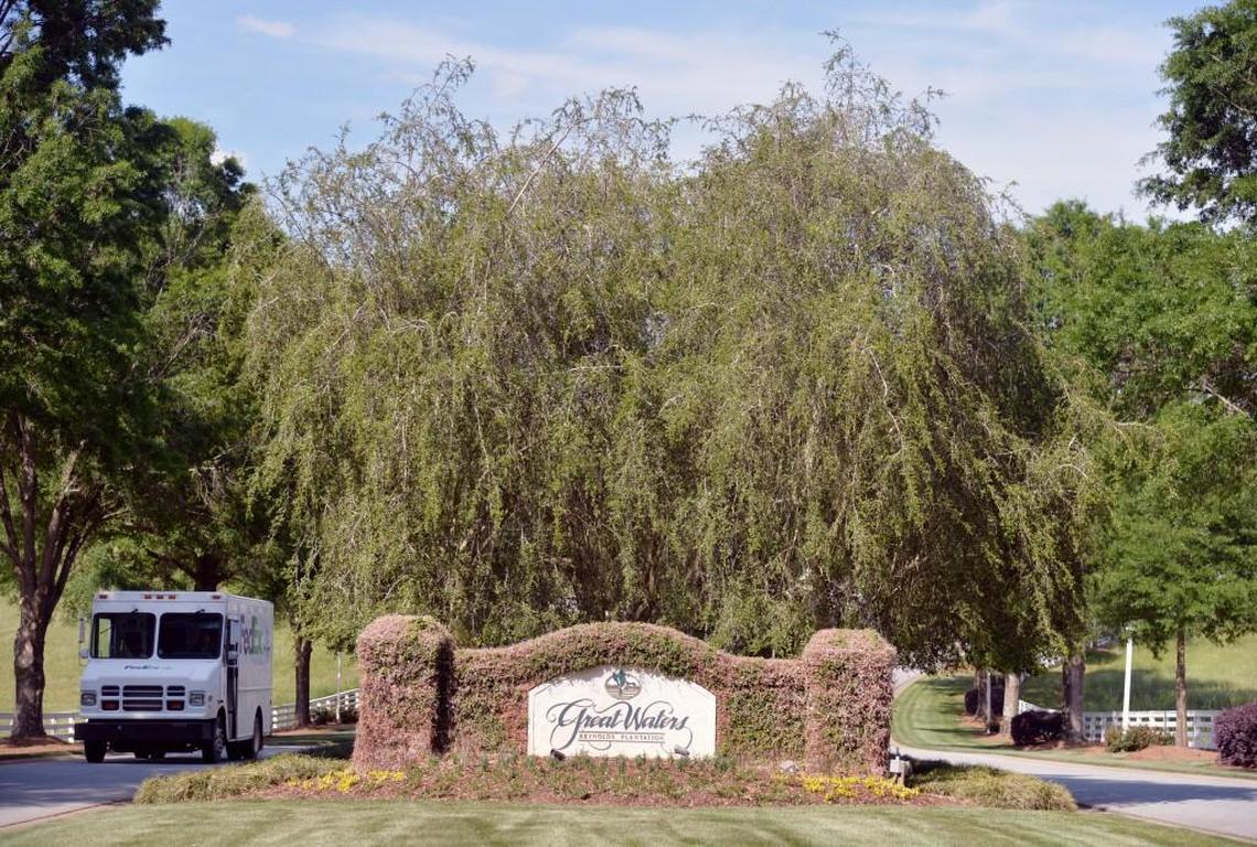 The entrance to Reynolds Plantation Great Waters community on Lake Oconee near where in May 2014 Shirley and Russell Dermond are thought to have been slain.