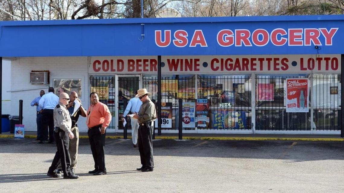 Bibb County deputies try to sort out a shooting in south Macon where a man died Thursday.
