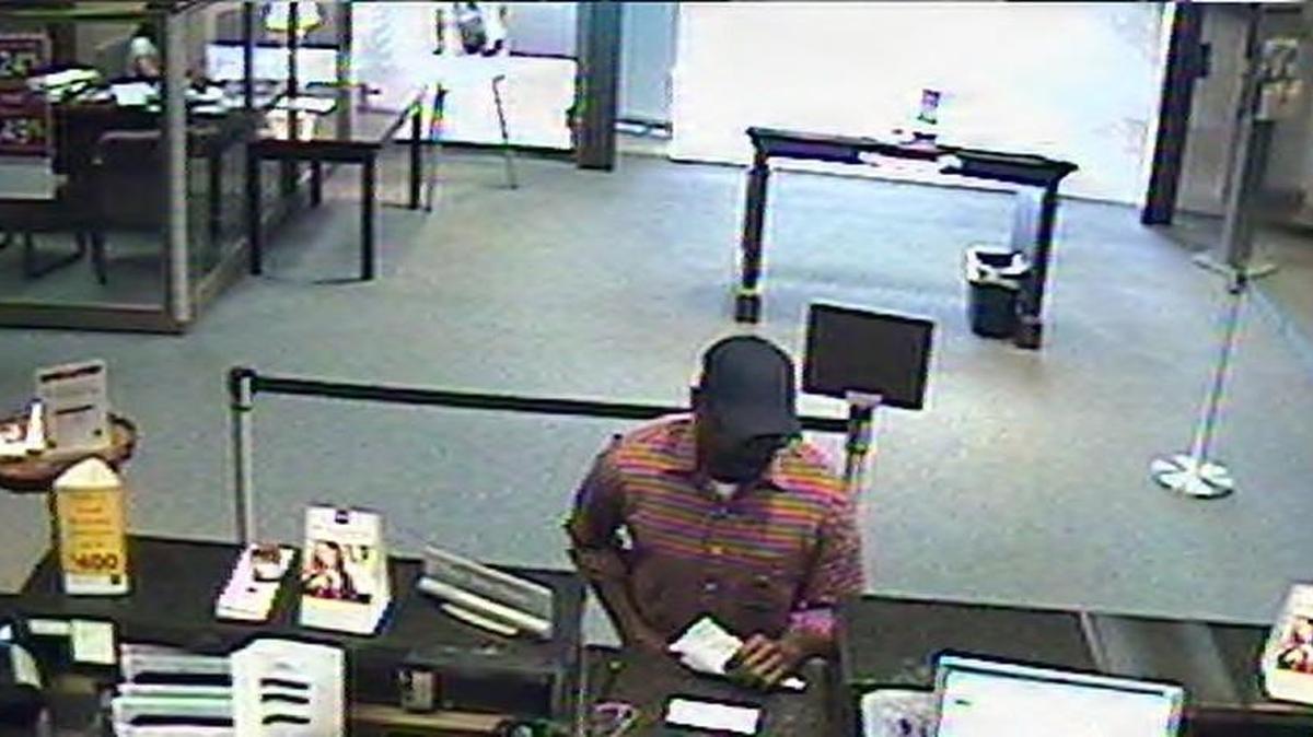 This man is wanted in connection with a bank robbery in Macon on Monday.