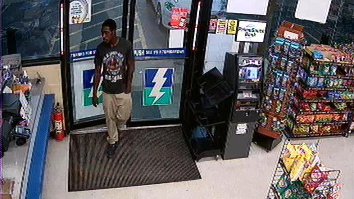 Bibb sheriff's deputies released this image of a man accused of snatching cash from the Flash Foods at 3391 Mercer University Drive at 12:30 a.m. on Wednesday, Aug. 16, 2017.