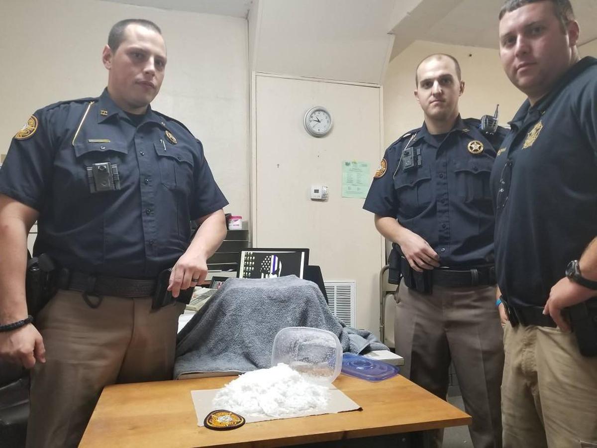 Telfair County sheriff’s deputies Brandon Merritt, Kaleb Knowles and David Boatright arrested three suspects after finding crystal methamphetamine during a traffic stop.