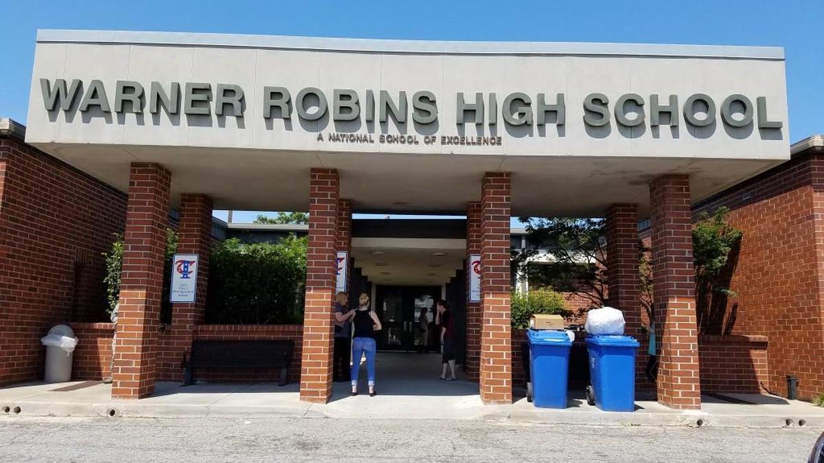 A teenager is accused of starting a fire at Warner Robins High School. 