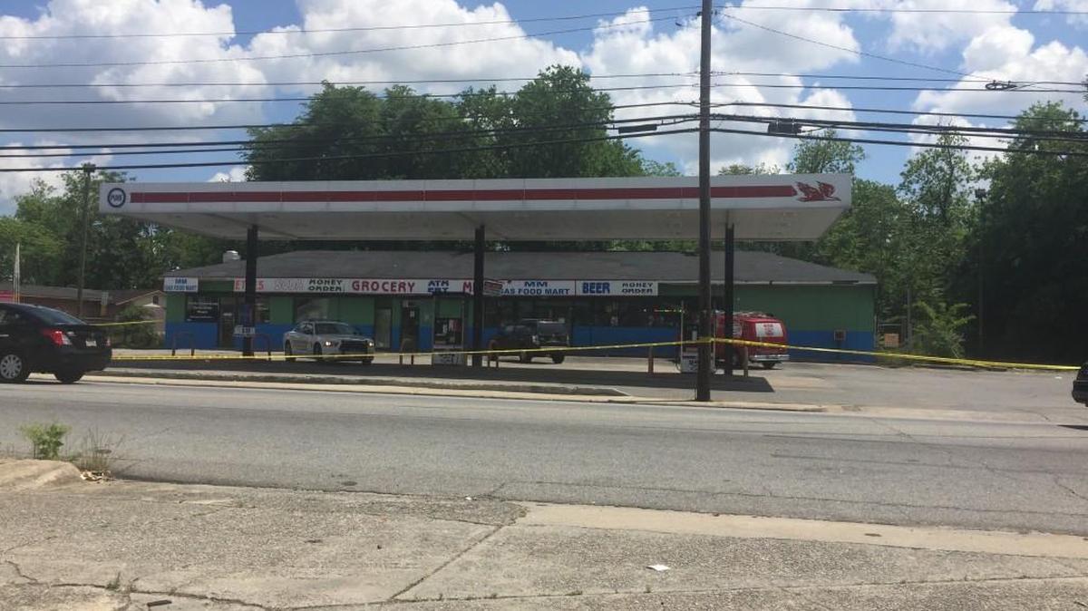 MM Food Mart on Montpelier Avenue was closed for business Tuesday afternoon as Bibb County sheriff's deputies helped with an investigation into illegal gambling.